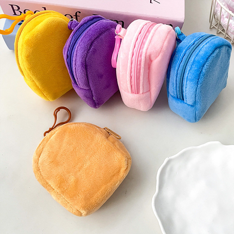 Creative Cute Bookbag Coin Purse Hanging Keychain Bag Pendant Simple Headset Storage Bag Small Gift