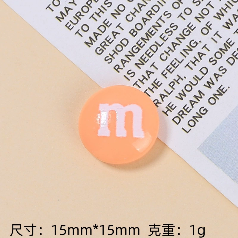 [Wholesale of Xigo Factory] Handmade DIY simulation creamy rubber drops resin accessories classic M beans