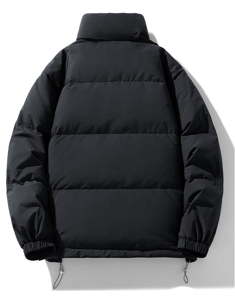 Men's Jacket Padded Winter Coat With Stand Collar For Outdoor Warmth_voghion.com