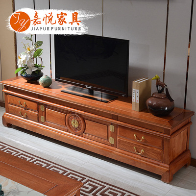 花梨木電視櫃組合地櫃儲物櫃客廳家具新中式現代簡約視聽櫃影視櫃