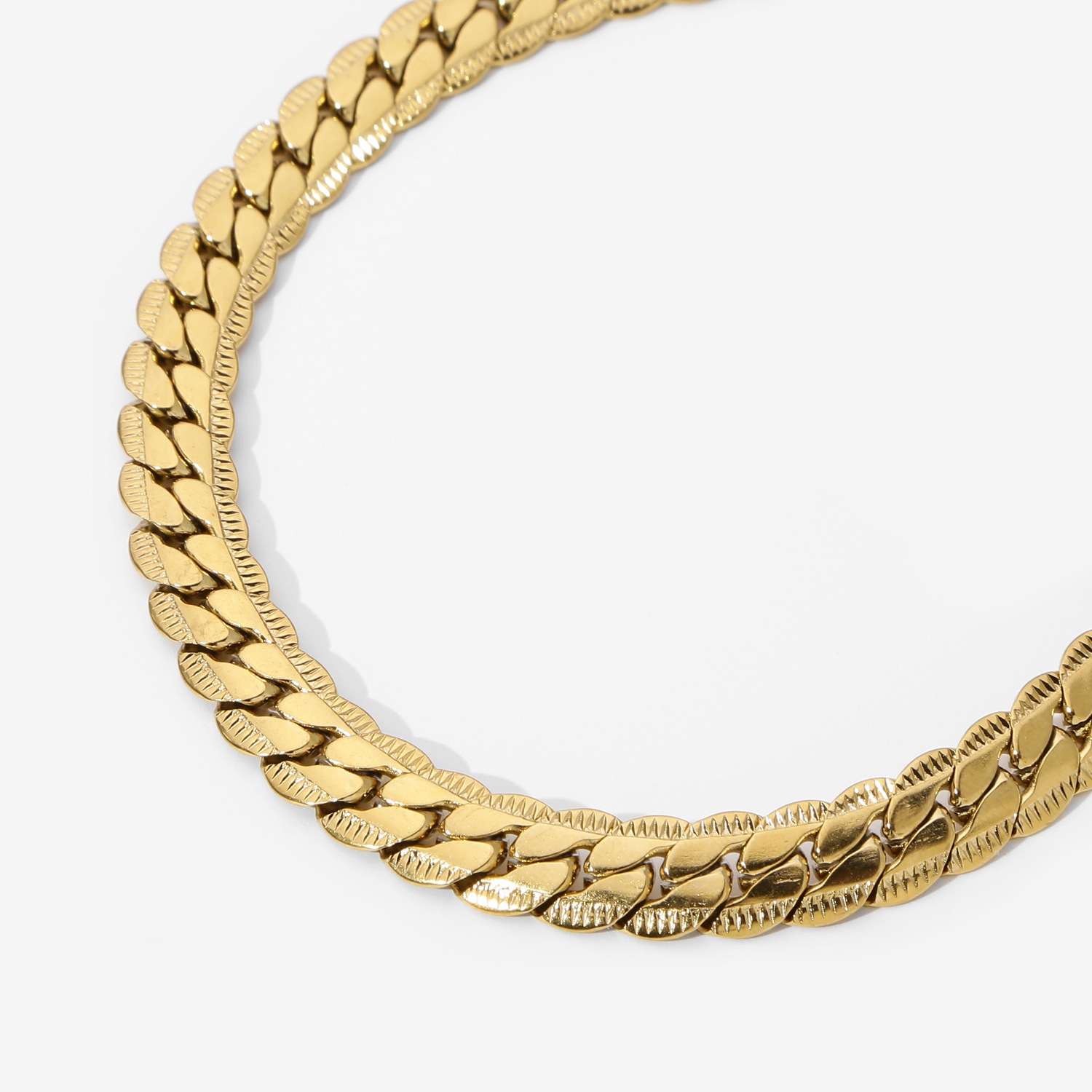 304 Stainless Steel Chain Material Simple Style Classic Style Solid Color 304 Stainless Steel Plating Gold Plated Unisex Necklace