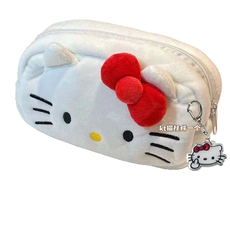 kitty猫小众款韩系限定笔袋ins大容量卡通收纳袋学生文具袋收纳包|undefined