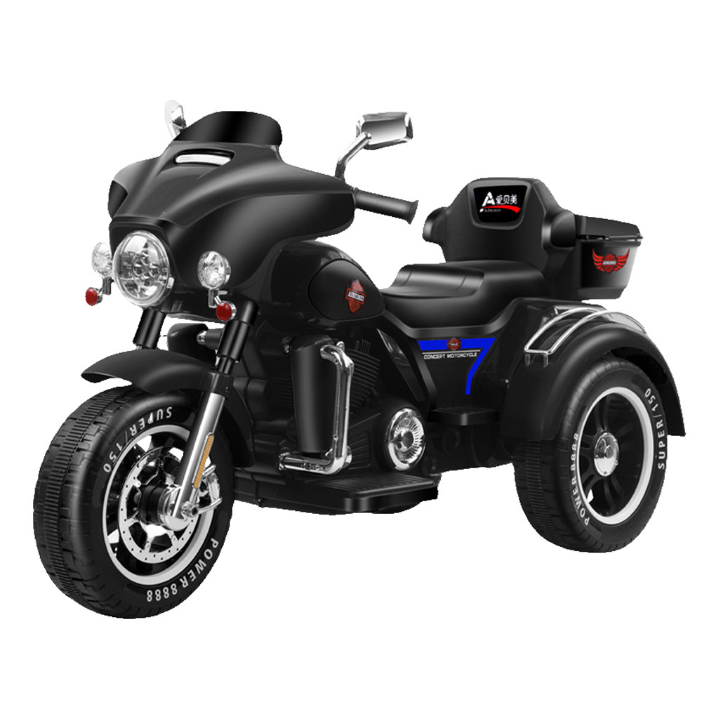El coche de juguete de motocicleta de tres ruedas eléctrico de doble tracción para niños puede sentarse coche de juguete eléctrico adulto Niño