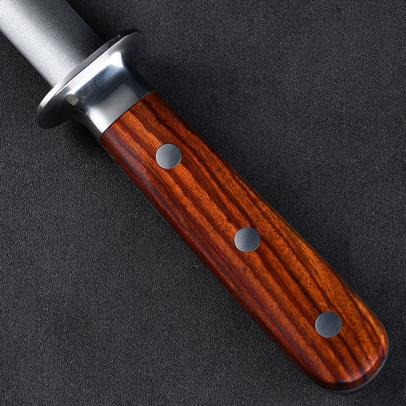 Spot manual mini multi-functional emery sharpener household colorful wooden handle sharpening stick tool sharpening stone