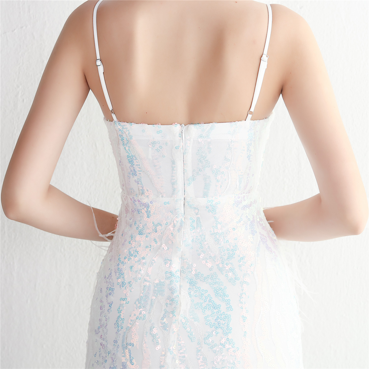 Floral Craft Beading Craft Imported Wool Dress Long Cocktail Slim Fit Evening Dress Elegant 8 Floral Craft Beading Craft Imported Wool Dress Long Cocktail Slim Fit Evening Dress Elegant