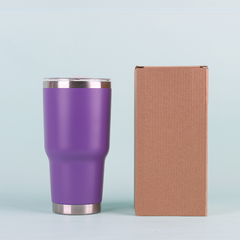 30oz taza de coche taza de helado taza de cerveza 304 color de acero inoxidable termo taza regalo en stock taza de spray de plástico al por mayor