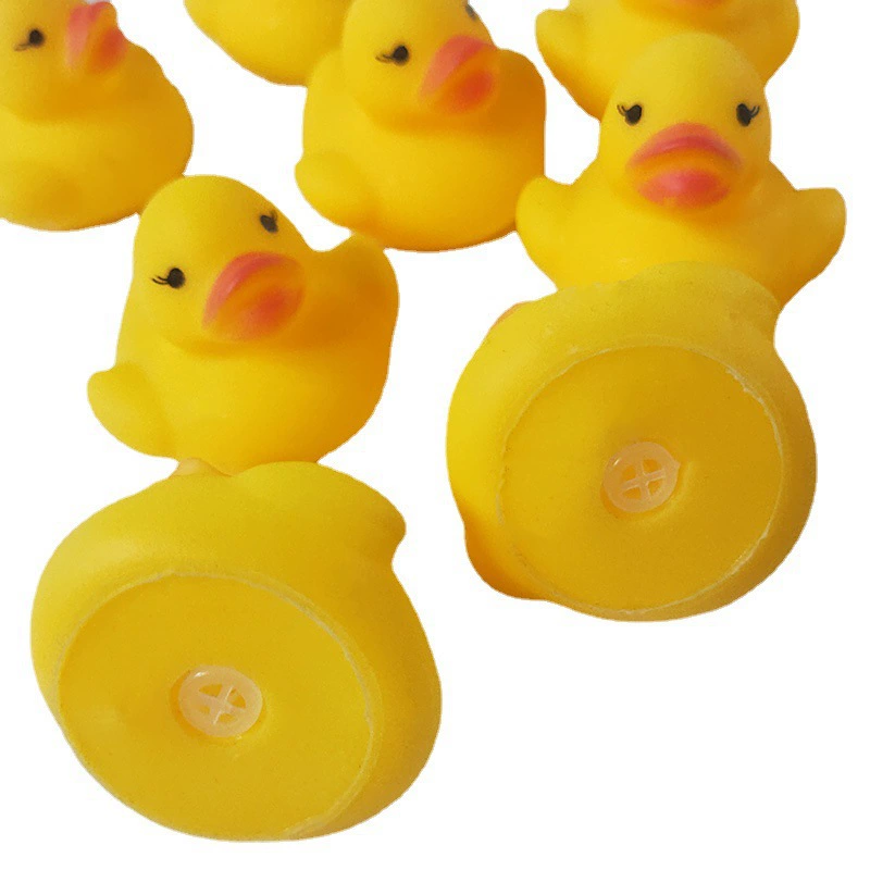 Ванная игрушка (B.Duck) резиновая уточка, пищащая игрушка для ванны и бассейна, маленькая 6.44×5.36×3.54 см