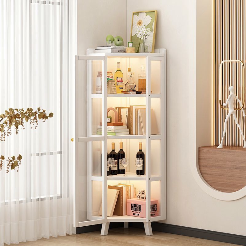 Storage Rack Multi-Layer Storage Rack Simple Wall-Mounted Bamboo Bookshelf Living Room Display Corner Triangle Cabinet Home Storage Cabinet