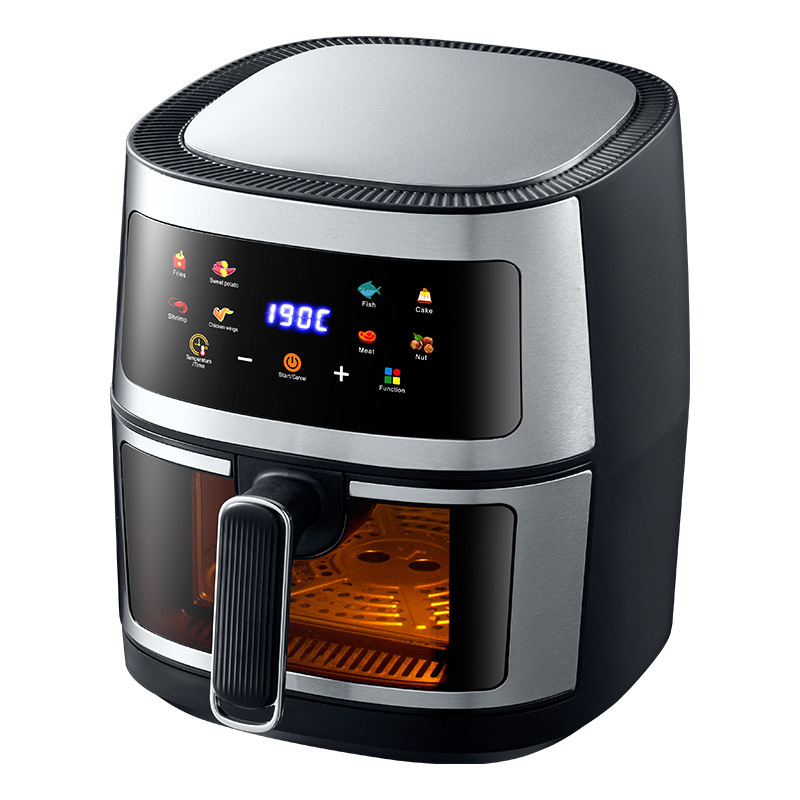 触摸式空气炸锅8L智能无油烟可视薯条机源头厂家Airfryer110V220V|undefined