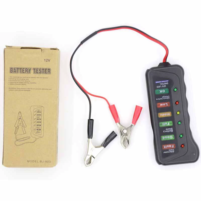 Тестер автомобильного аккумулятора детектор батареи животного мотоцикл аккумулятор детектор автомобильного аккумулятора 12 В