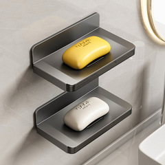トイレに石鹸を入れる専用の箱は壁に掛けられた棚の洗面台の肥宅箱石鹸の水切り皿を貼っています。