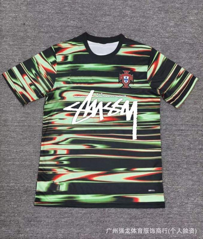 Stussy斯图西球衣弗拉门戈国米意大利纪念版葡萄牙日本短袖足球服|undefined