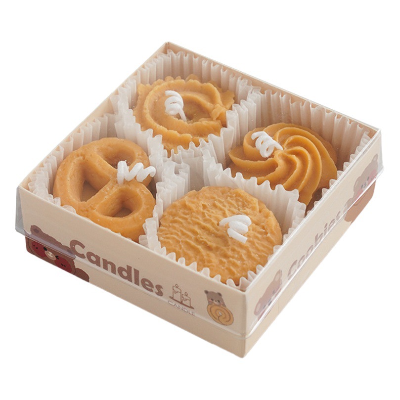 Galletas, galletas, velas aromáticas, regalos de Año Nuevo al por mayor, regalos hechos a mano, atmósfera, fragancia, cera