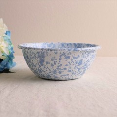 印象のエナメルはアメリカに輸出して墨をかけてエナメルの宝物の青い点の穀物のエナメルのサラダのヨーグルトの碗をかけます。