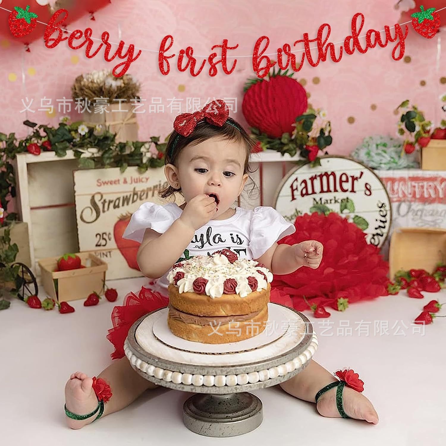 Decoración de fiesta de Navidad Bandera de String Mele kalik Kesha ia'oe Bandera Flash Pink Flores