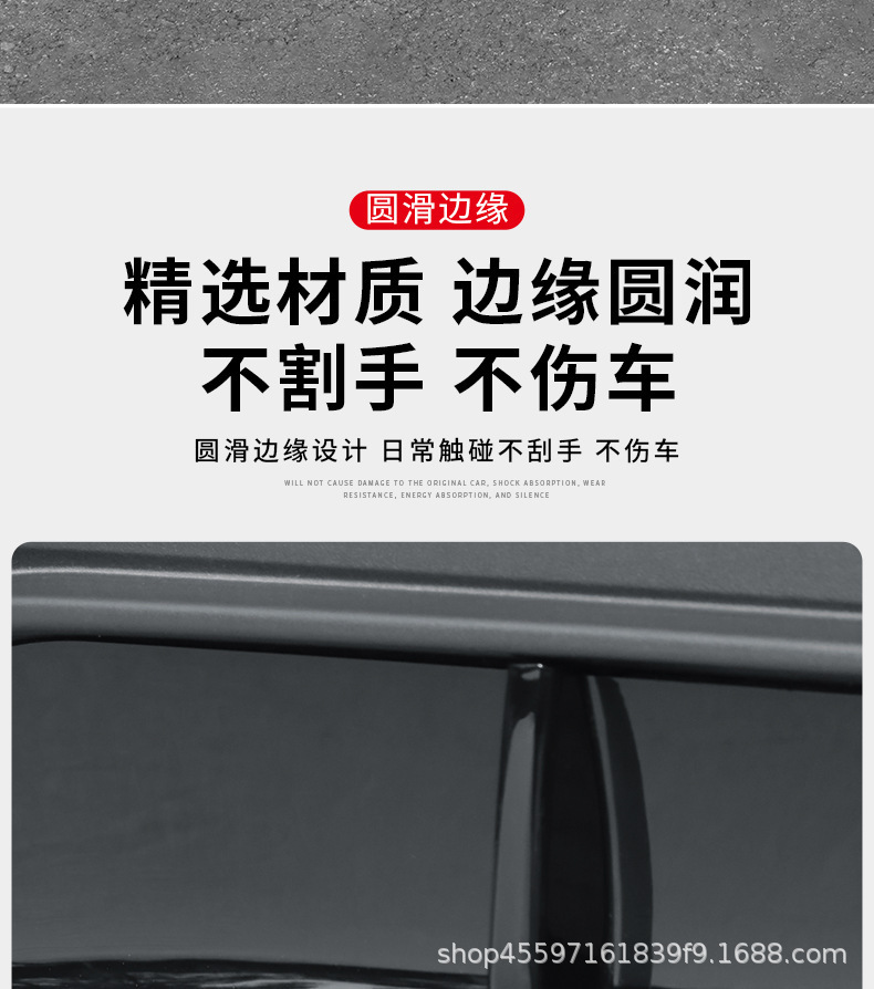 Suitable for Tesla Model Y 2025 New Rear Spoiler, New Model Y Rear Lip Surround, Rear Bumper Wind Blade Decoration