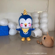 企鹅人偶服装定做卡通头套订做行走玩偶服吉祥物人偶服