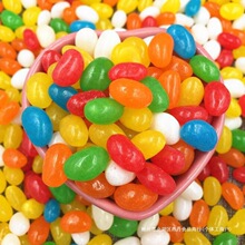 彩虹糖果袋装100g/500g七彩软糖 吉利豆混合水果味休闲解馋小零食