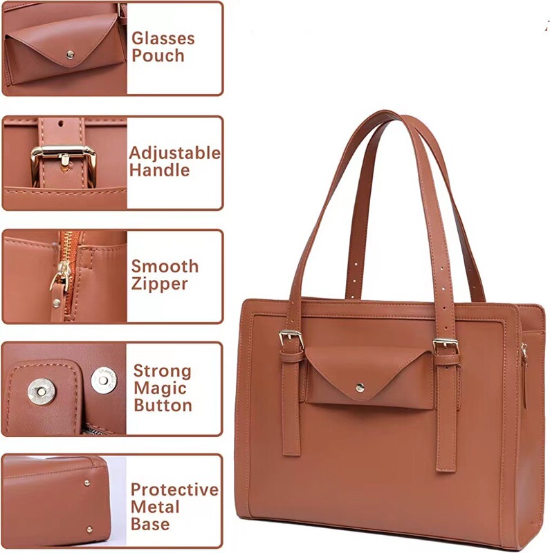 Laptop handbag 15.6 inch waterproof computer bag women's business office work bag briefcase women