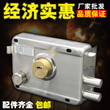 防盗门锁老式门锁大门锁不锈钢铁门锁暗锁房外装门锁门锁室内锁芯