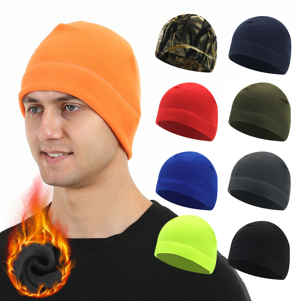Outdoor Fleece Warm Riding Sports Hat Running Mountaineering Skiing Warm Breathable Thickened Fleece Sports Hat