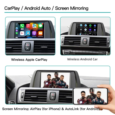 CarPlay box Android Auto module for BMW NBT: Simsiz CarPlay və Android Auto