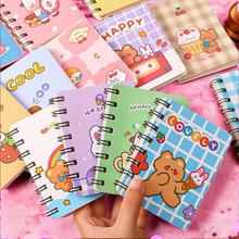 韩国文具学生侧翻线圈本 笔记本便携加厚学生记事本小本子