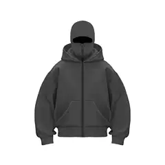 DIY Light Panel Autumn Ins New Hooded Sweatshirt Short Jacket Men's and Women's Hooded Autumn and Winter Couple Pure Cotton