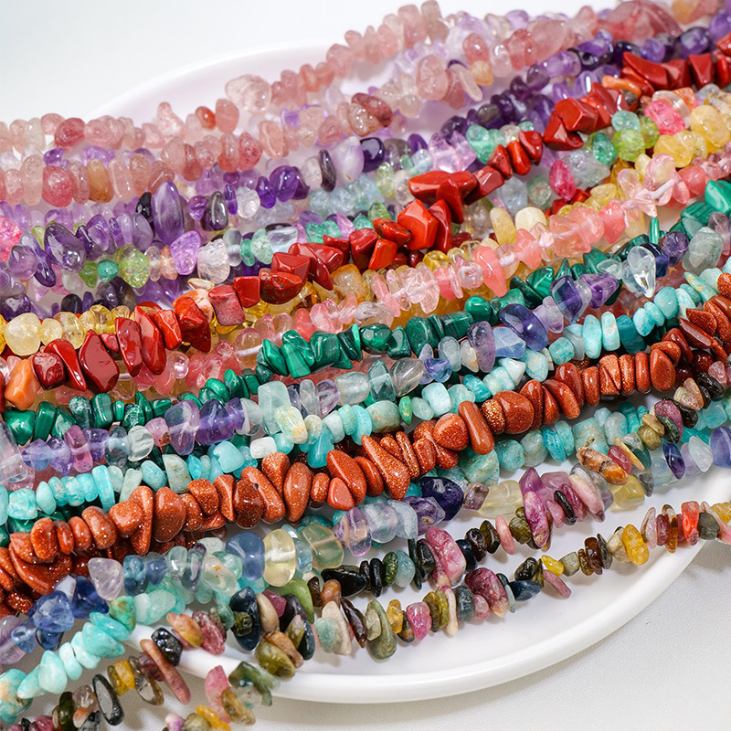 Cross-Border Hot Selling Natural Crystal Gravel Semi-Finished White Yellow Pink Amethyst Irregular Gravel Beaded Jewelry Accessories Cross-Border Hot Selling Natural Crystal Gravel Semi-Finished White Yellow Pink Amethyst Irregular Gravel Beaded Jewelry Accessories