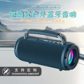 厂家直销跨境新款无线户外蓝牙音箱便携式插卡低音炮大功率音响