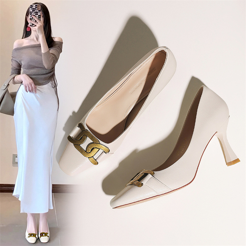 Zhr 2025 Exquisite High-Heeled Shoes, Stiletto Heels, Commuter Shoes, High-End Pointed Toe Pumps, Sexy Elegant Women's Shoes