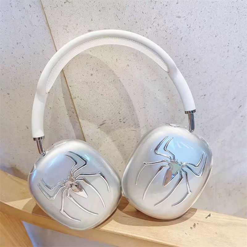 Ins Silver Cute Spider para Apple Headset AirpodsMax Bluetooth Case Max image 3