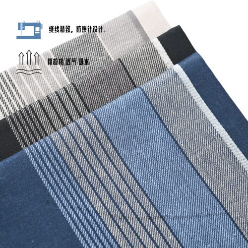 Three strips of cotton soft 43CM business men's handkerchiefs cross-border hot sales suit pocket towel facial towel elders