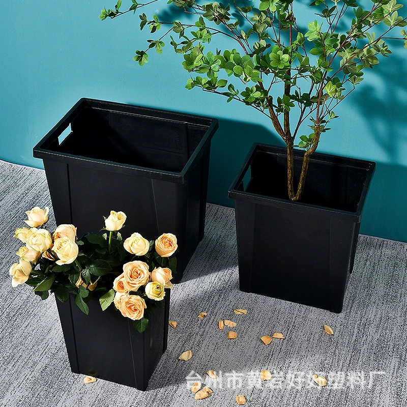 Новое утолщенное пластиковое ведро для цветов в европейском стиле Специальное ведро для цветов Прямые поставки с фабрики Пластиковое ведро для цветов