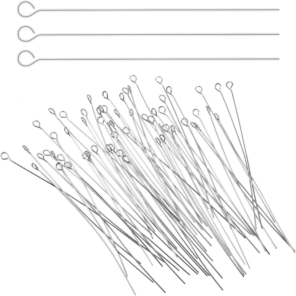 200 pieces per pack of stainless steel T-pins, ball pins, flat-bottom pins, round-head pins, beading curved pins, material accessories for jewelry