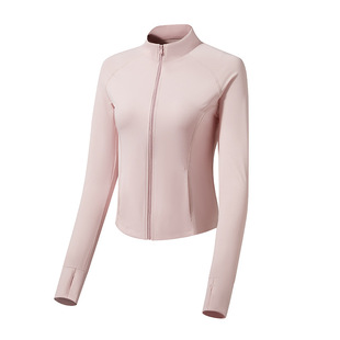 2025 Summer New Naked Sports Jacket Windproof Vertical Collar Slim-fit Yoga Breathable Motorcycle Jacket Sunscreen Jacket