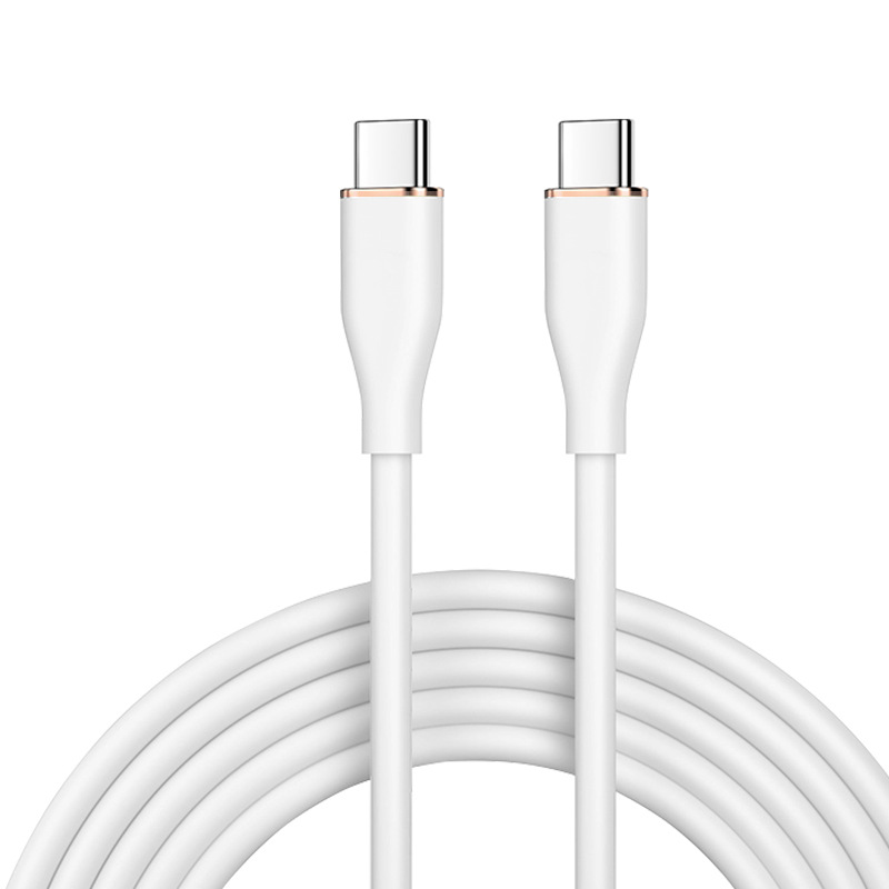 New Dual TYPE-C Liquid Silicone PD65W Data Cable Suitable For IPhone Phone Fast Charging_voghion.com