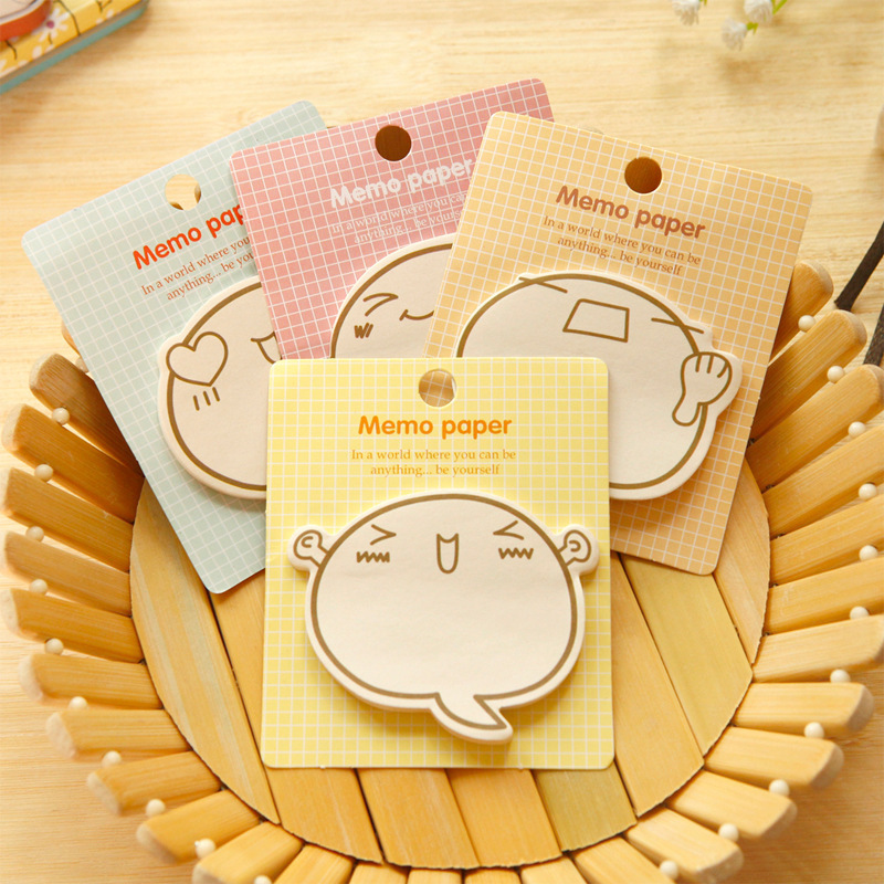 Inspirational Post-it Notes Internet Celebrity Small Marker Cute Cartoon Expression Girl ins Japanese Style N Stickers