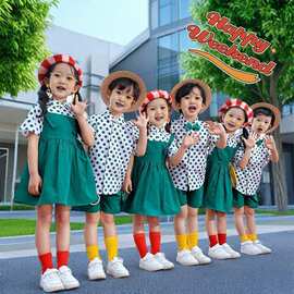 六一儿童演出服啦啦队运动会开幕式毕业照大合唱表演服装港风怀旧