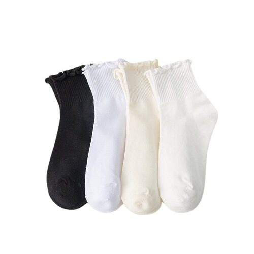 Lace socks for women spring and summer thin ins trendy Lolita JK style stockings wholesale cotton deodorant short socks new