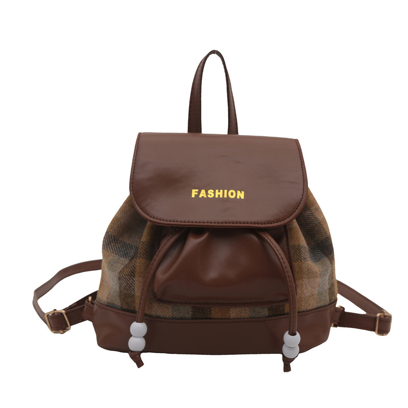 2024 invierno nuevo estilo de diseño de estilo extranjero en la nueva mochila de gran capacidad para estudiantes de viaje ocio mochila de hombro único