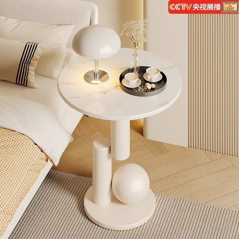 Sofa Side Table, Side Cabinet, Living Room Small Round Table, Home Bedroom Bedside Table, Simple Modern Creative Balcony Coffee Table, Small Table