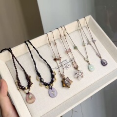 美拉德风甜酷感星星吊坠项链女小众设计高级感波西米亚风项链项饰