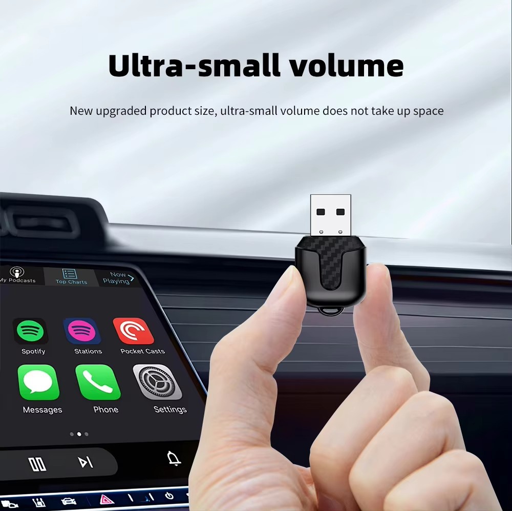 Cross-Border Car Wireless Carplay Box Android Box Wired to Wireless Carplay Adapter Two-In-One