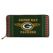 NFL包装工跨境外贸爆款女士钱包来图印制照片DIY长款手拿卡包钱夹