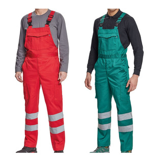 Polyester cotton strap conjoined suspenders wholesale winter cold flame retardant suspenders factory direct conjoined