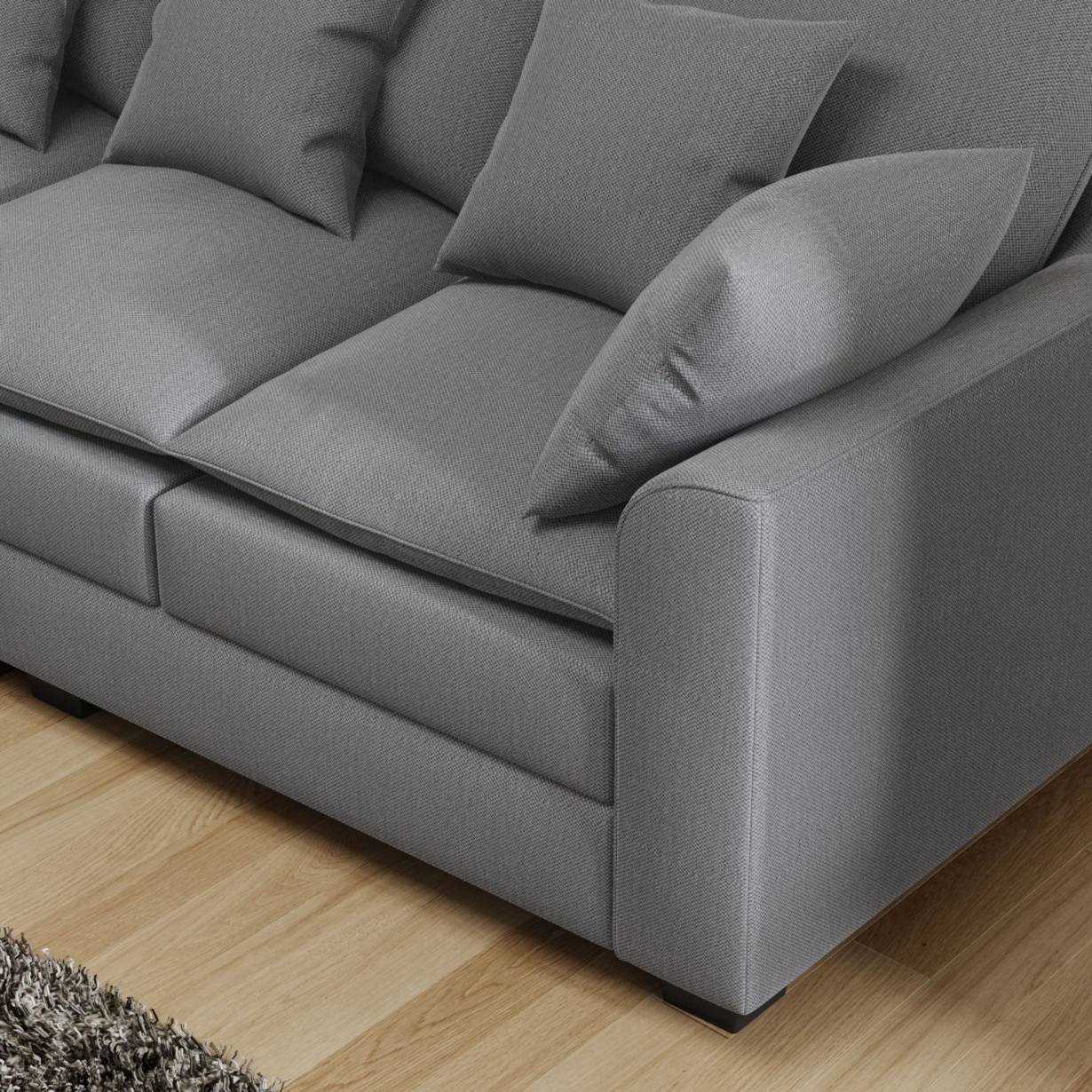 Estilo japonés sofá de cuero nórdico pequeño estilo simple moderno de sala de estar de tres personas sofá artístico de cuero image 4