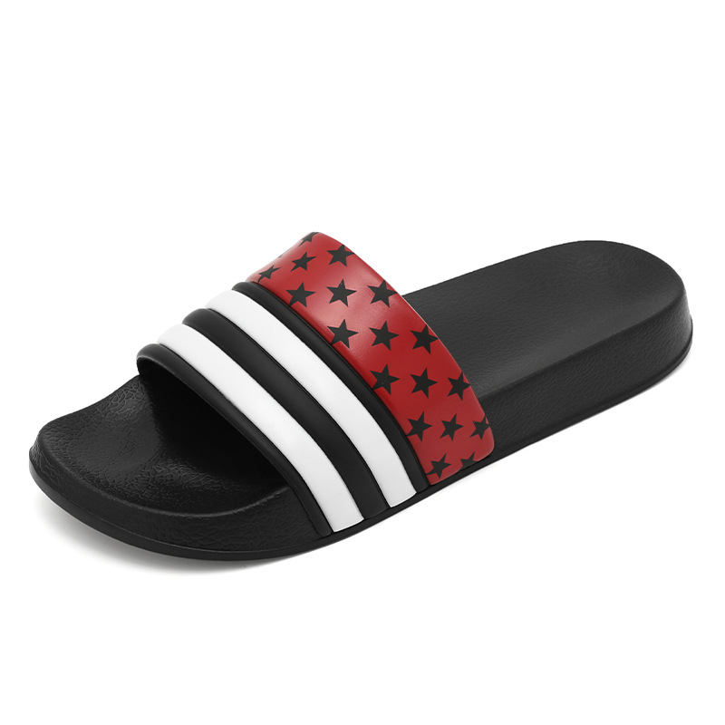 Bandera de verano chanclas zapatillas de hombre comercio exterior al aire libre más tamaño casual moda zapatillas de playa ligeras ventas directas de fábrica