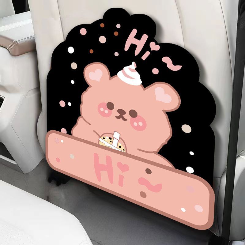Cartoon anti-kick pad car anti-kick pad universal rear seat back anti-dirty protective pad car rear seat protective pad