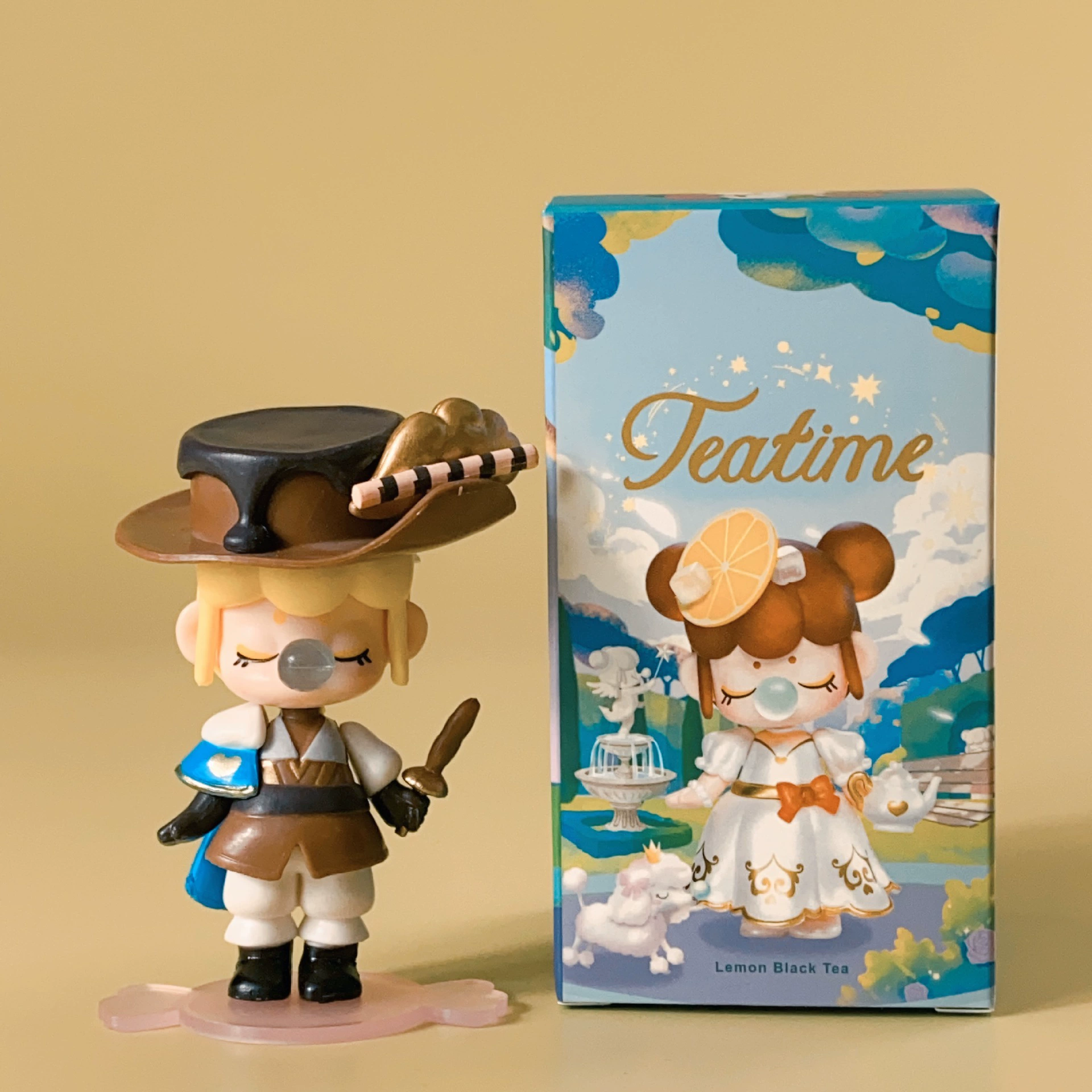 If the Blind Box серии dream afternoon tea Chunsheng Xia Changlinsen Blow bubble girl hand-made ornaments